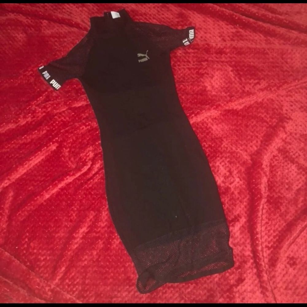 HTF puma mesh accent dress